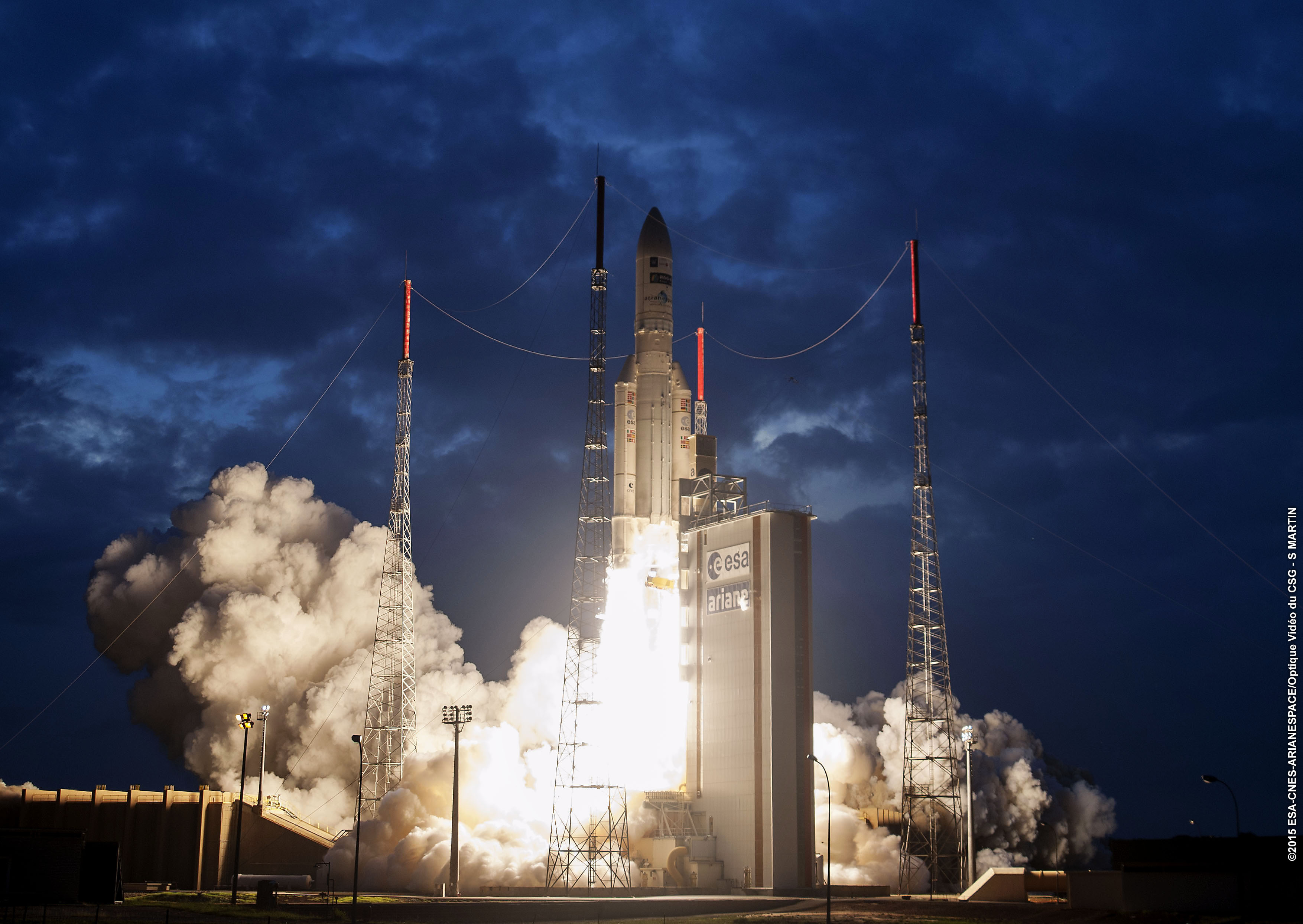 MSG-4 - Meteosat - Eumetsat - Lancement - 5 juillet 2015 - Ariane 5 ECA VA224 - Arianespace - ESA - CNES - CSG
