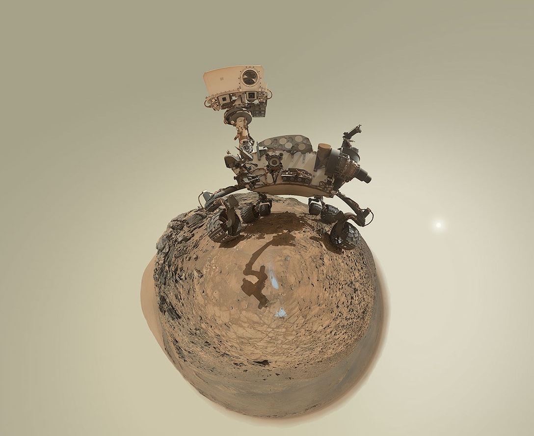 MSL - Curiosity - Mars Science Laboratory - Little Planet - Anniversaire - Andrew Bodrov - 5 août 2015 (sol 1065) -  Marias Pass - MAHLI - JPL - NASA