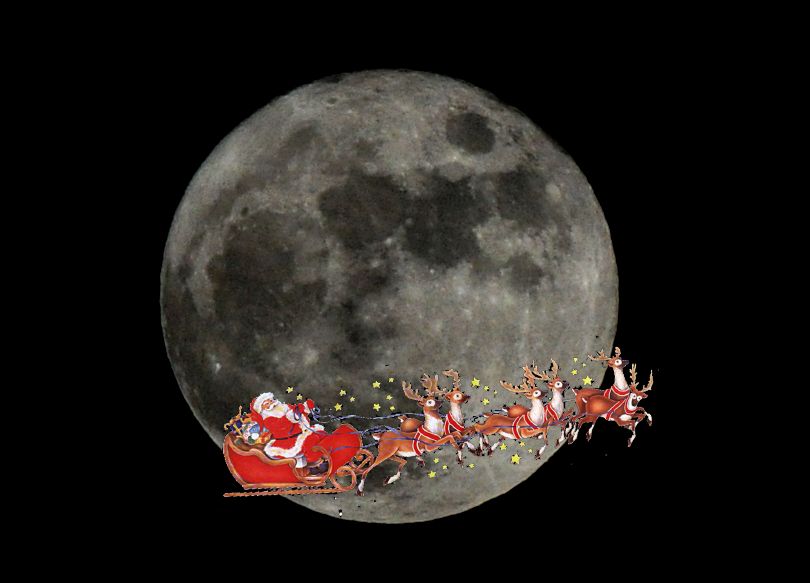 Pleine Lune - Noël - 25 décembre 2015 - Val d'Azun - Entre Aucun et Arrens-Marsous - Hautes-Pyrénées