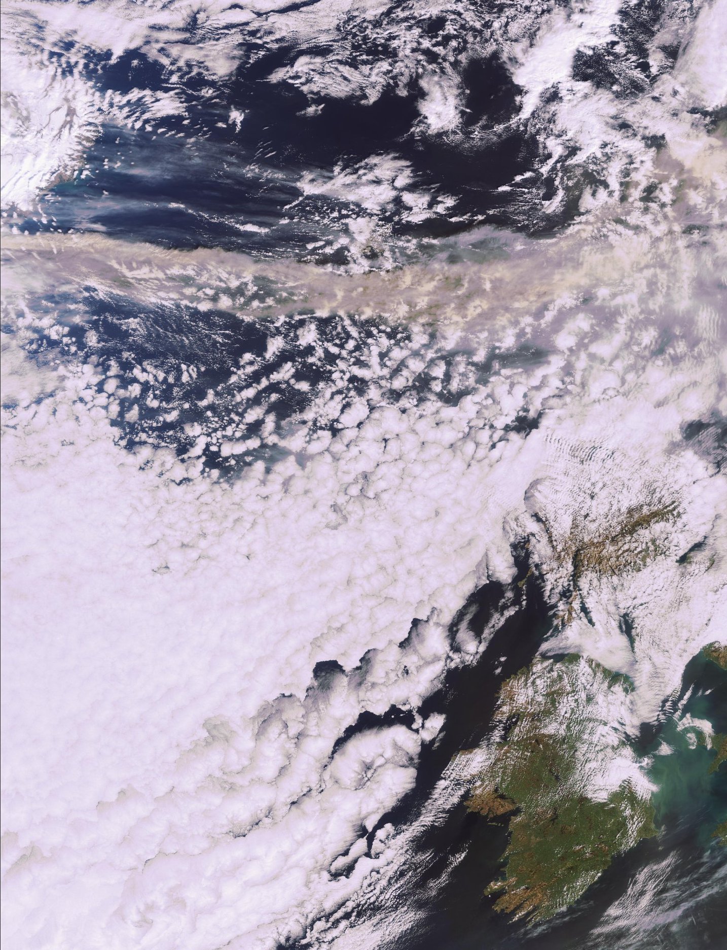 Volcan islandais - Mars et avril 2010 - 15 mars 2010 - nuage de cendres - Envisat - MERIS - ESA