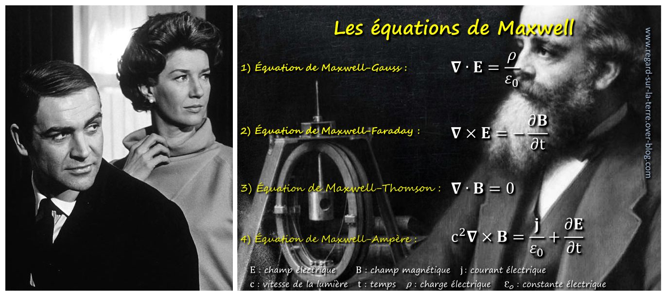 Lois Maxwell - Moneypenny - James Bond - équations de Maxwell - 007