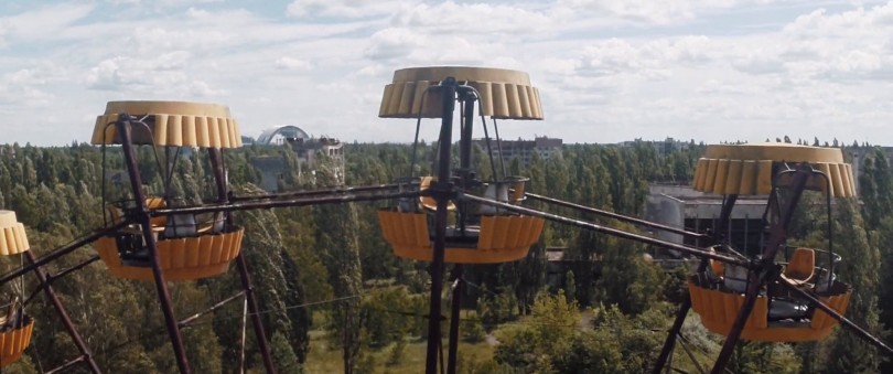 Tchernobyl - Pripyat - Manège - Arche de confinement - Drone - Danny Cooke - Regardsurlemonde