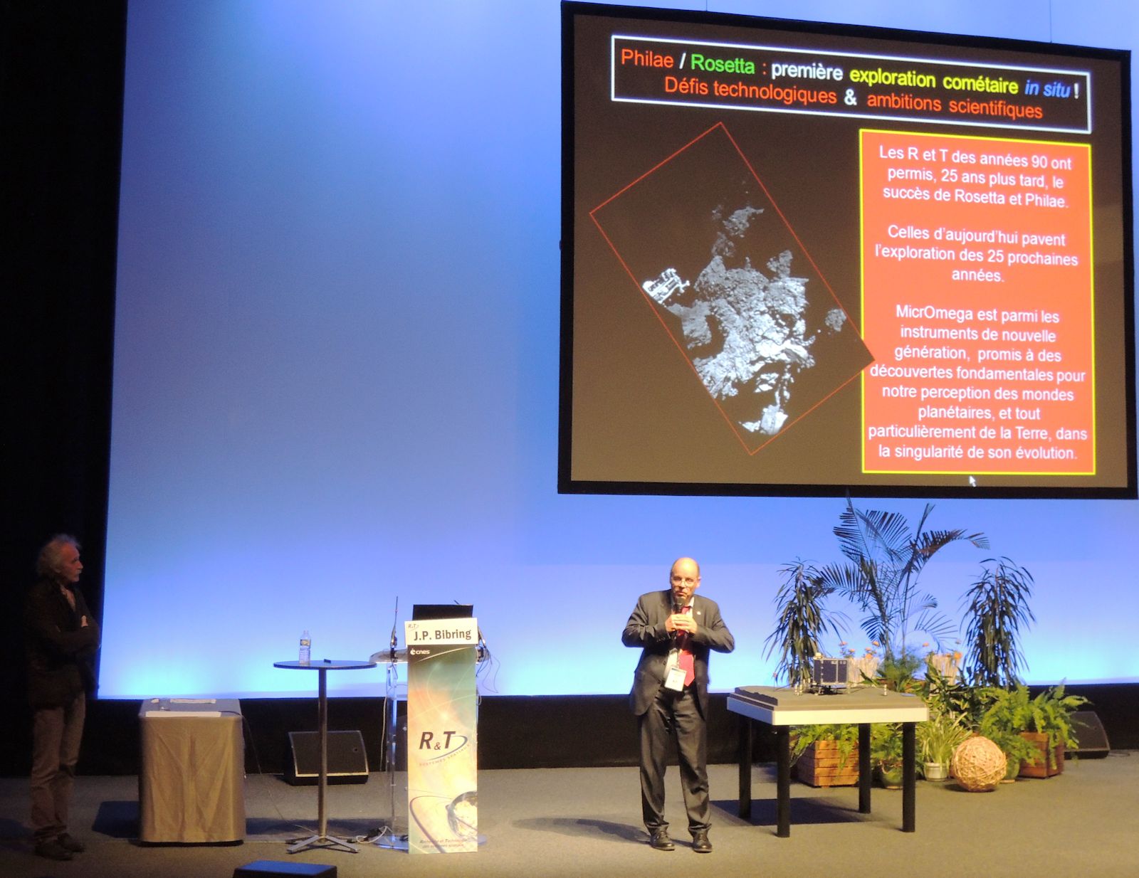 CNES - Journées R et T - Marc Pircher - Jean-Pierre Bibring - R&T et préparation du futur - Conférence Philae Rosetta - IAS
