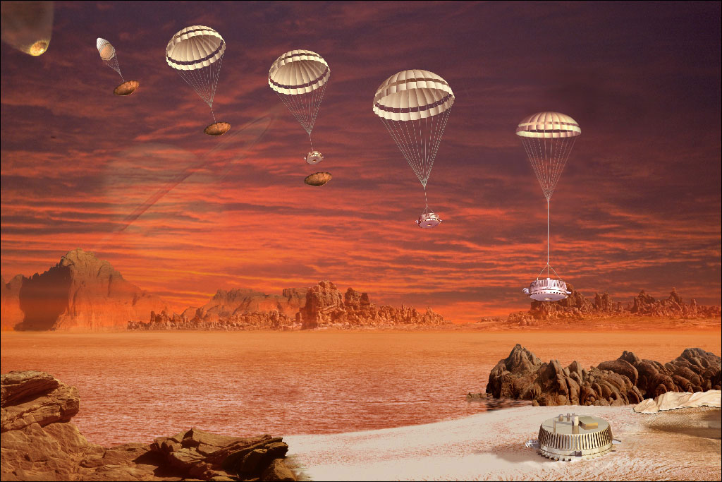 Huygens - ESA - Atterrissage Titan - Descente parachute - Cassini - NASA - 15 octobre 1997
