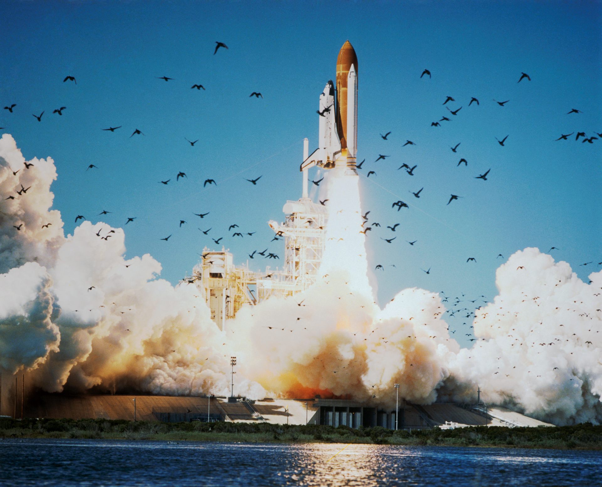 Décollage de la navette Challenger - Kennedy Space Center - 28 janvier 1986 - NASA - STS-51L