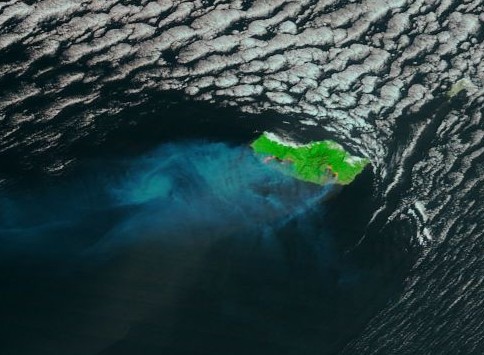 Incendie - Madeira - Madère - Funchal - Portugal - Août 2016 - MODIS - Terra - Satellite - NASA - Worldview - Earth observation - 721 - Proche infrarouge - Chlorophylle - Zones brûlées