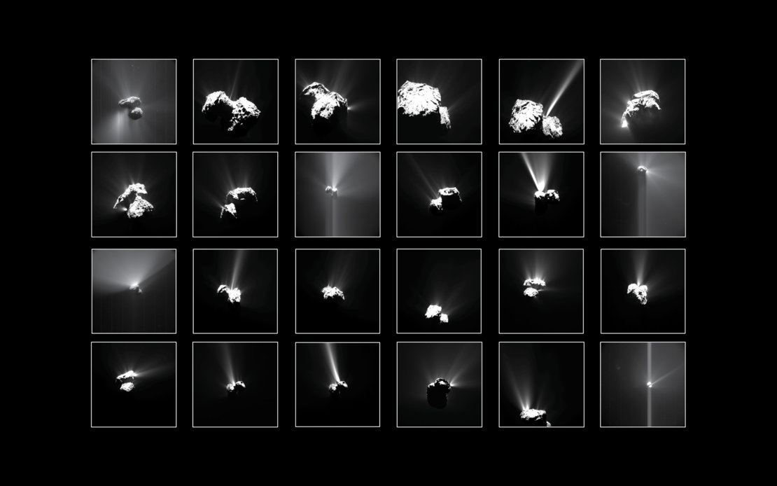 Rosetta - Comete - jets de gaz - jets de poussiere - OSIRIS - ESA
