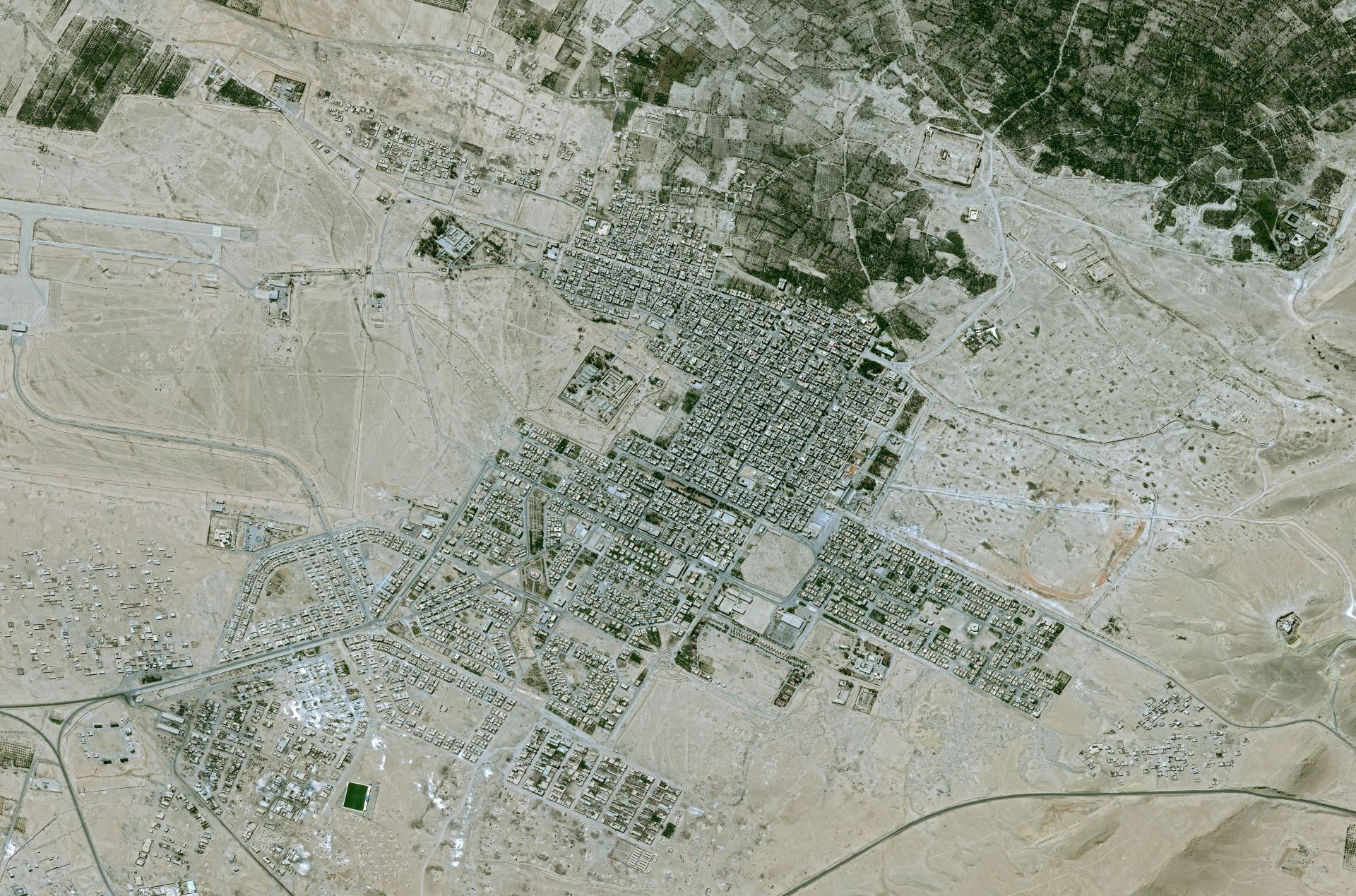 Satellite Pleiades - Palmyre - Syrie - temple de Baalshamin - avant destruction par EI - 22 mai 2015 - CNES – Airbus Defence and Space - UNITAR