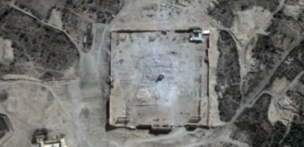 Palmyre - Syrie - Palmyra - Temple de Bel - Temple de Baal - Destruction - Etat islmaique - ISIS - Satellite - Pléiades - CNES - Airbus DS - UNITAR - UNOSAT